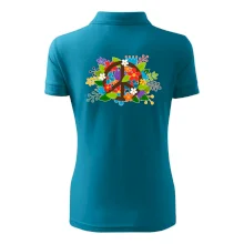 Peace symbol prorostlý květinami