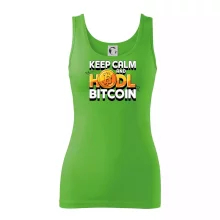 3D nápis Keep Calm and HODL Bitcoin
