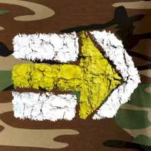 Párová turistická značka žlutá