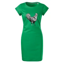 Kohout kreslený černobílý