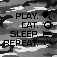Stolní tenis - eat sleep
