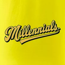 Generace Y - Millennials žlutý nápis