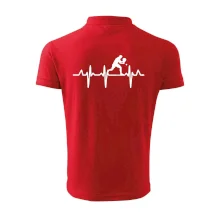 EKG stolní tenista stojící