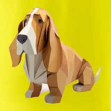 Baset slepený z papíru