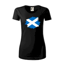 Skotská vlajka kreslená štetcem