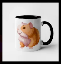 Morče - kreslené, bílo oranžové