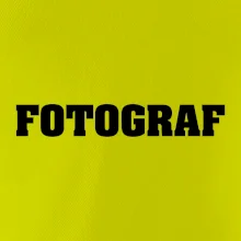 Novinář nápis - Fotograf