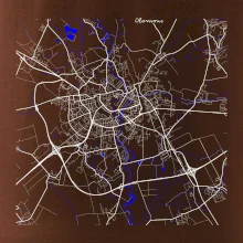 Olomouc - Mapa s vodními toky