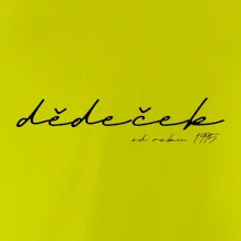 Psací nápis dědeček s ročníkem