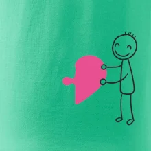 Párová trička puzzle postavička