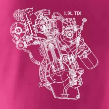 Motor Škoda/ VW 1.9L  TDI z boku