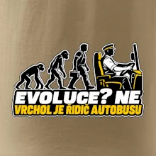 Evoluce vrchol je řidič autobusu