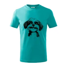 Lhasa Apso karikatura hlava