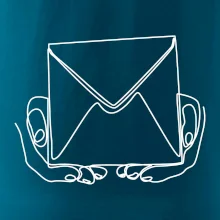 Obálka pošták jedním tahem