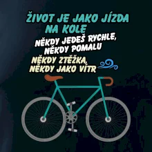 Život je jako jízda na kole