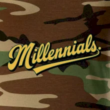 Generace Y - Millennials žlutý nápis Generace Y - Millennials žlutý nápis