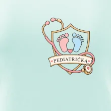 Pro nejmenší - pediatrický štít s otisky nožiček