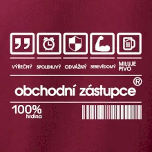 Čárový kód obchodní zástupce