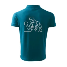 Fitness muž jedním tahem