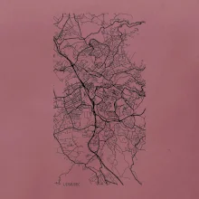 Mapy měst černobílé  Liberec