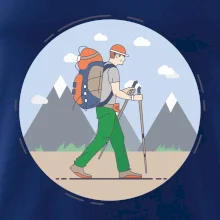 Barevný párový motiv na hory