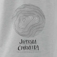 Jizerská čtyřicítka - vrstevnice v kruhu
