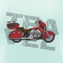 Cestovní motorka Amerika červená