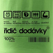Čárový kód - řidič dodávky