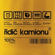 Čárový kód řidič kamionu Čárový kód řidič kamionu