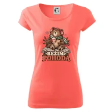 Rodinná vánoční trička - Režim pohoda zimní medvědice máma