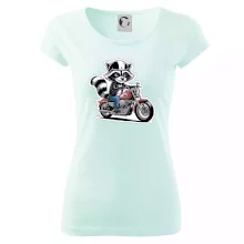 Mýval na motorce kreslený