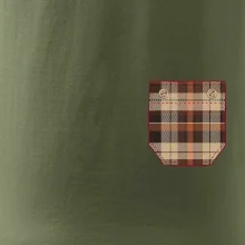 Flanelové triko hnědé