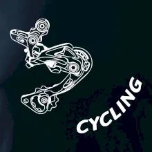 Cycling nápis šikmo