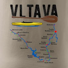 Mapa řeky Vltavy