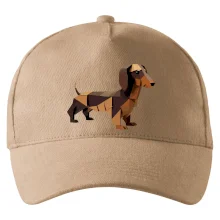 Jezevčík - slepený z papíru