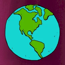 Planeta na prsu - Amerika