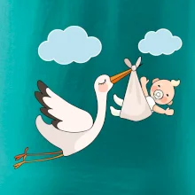 Čáp čekáme miminko - neutrální