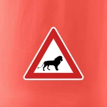 Dopravní značka - Pozor lev