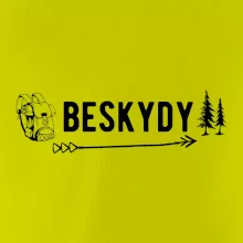 Beskydy nápis