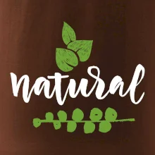 Natural - nápis v listech