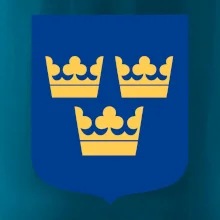 Švédský znak tři korunky na prso