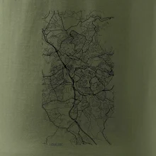 Černobílá mapa Liberec