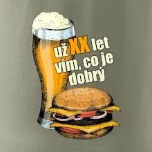Pivo a burger vím co je dobrý