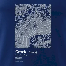Smrk - vrstevnice v obdélníku