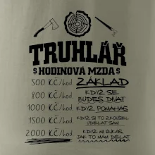 Hodinová mzda truhlář