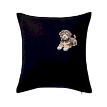 Lagotto romagnolo ležicí vyšívaný na prsu