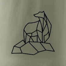 Geometrie lední medvěd na ledu