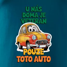 U nás doma je veterán pouze toto auto barevný nápis