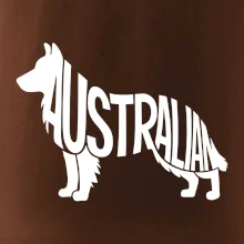Australský Ovčák - nápis v těle