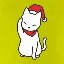 Vánoční kočka mávající